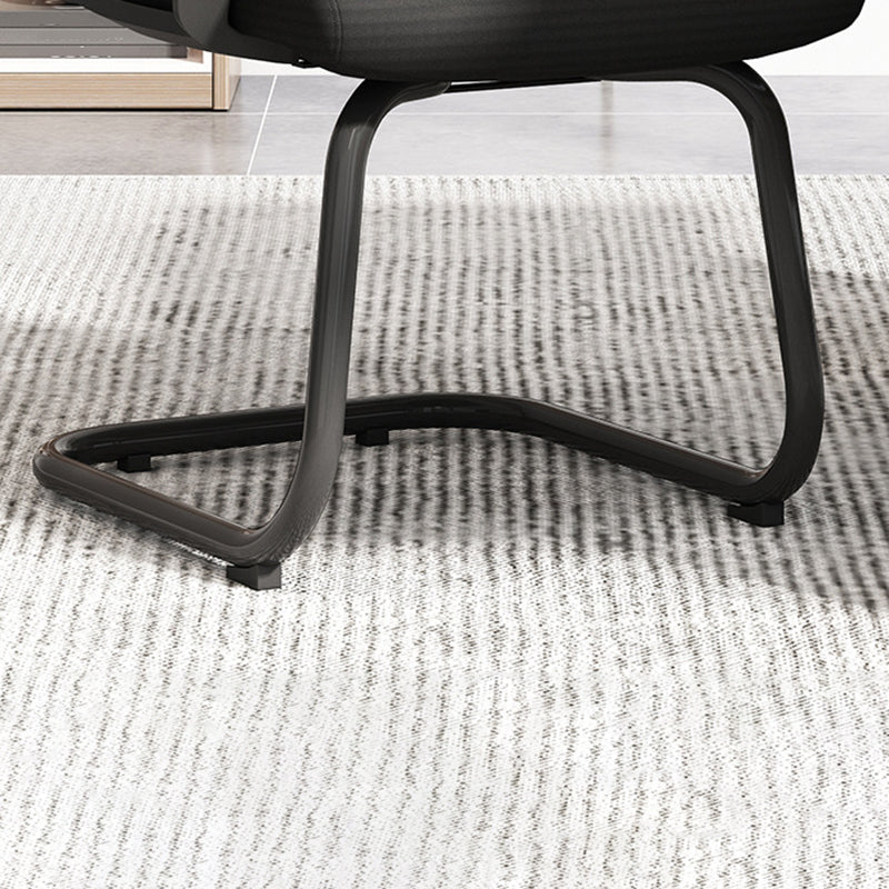 ミッドバックホームオフィスチェアブラックフレームモダンカンファレンスチェア