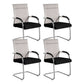 Modern Office Chair Mesh Ergonomic Chair Mid-Back Chair in Black 4 Piece Set Clearhalo 'furn' 'furn_office_chair' 'Furniture' 'Office Chairs' 'Office Furniture' 'office_chair' 6275335