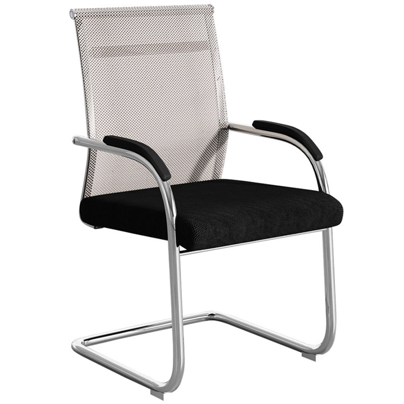 Modern Office Chair Mesh Ergonomic Chair Mid-Back Chair in Black Clearhalo 'furn' 'furn_office_chair' 'Furniture' 'Office Chairs' 'Office Furniture' 'office_chair' 6275341
