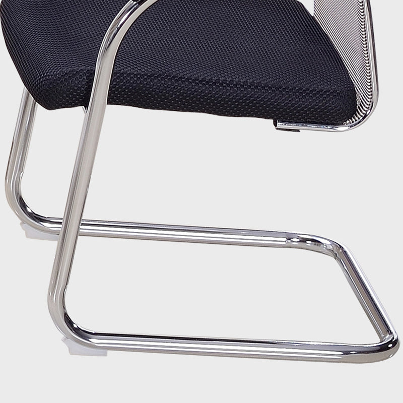 Modern Office Chair Mesh Ergonomic Chair Mid-Back Chair in Black Clearhalo 'furn' 'furn_office_chair' 'Furniture' 'Office Chairs' 'Office Furniture' 'office_chair' 6275342