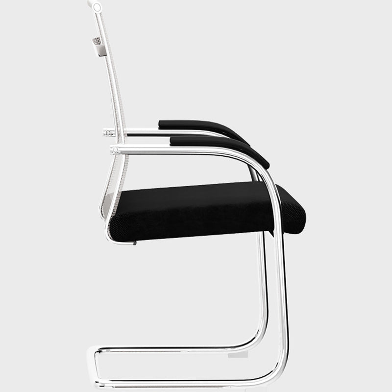 Modern Office Chair Mesh Ergonomic Chair Mid-Back Chair in Black Clearhalo 'furn' 'furn_office_chair' 'Furniture' 'Office Chairs' 'Office Furniture' 'office_chair' 6275343