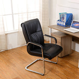 Sedia manager in fico contemporaneo sedia cromata senza ruote sedia da ufficio