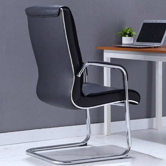 Black Microfiber Mesh Desk Chair Modern No Distressing Office Chair Clearhalo 'furn' 'furn_office_chair' 'Furniture' 'Office Chairs' 'Office Furniture' 'office_chair' 6275363