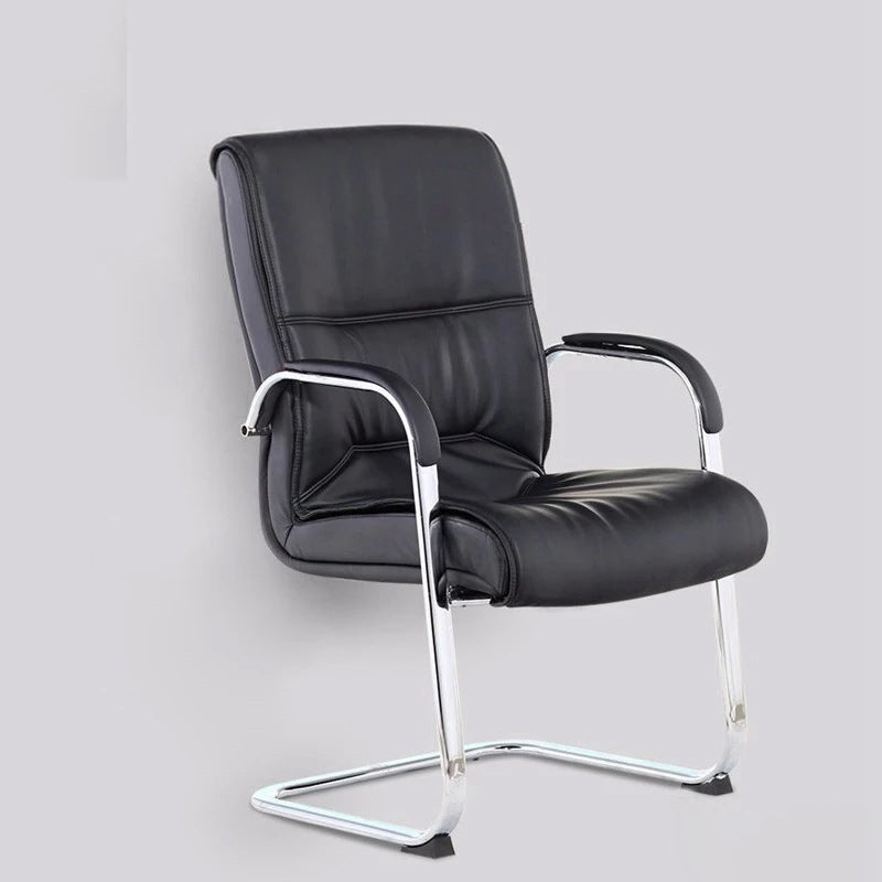 Black Microfiber Mesh Desk Chair Modern No Distressing Office Chair Clearhalo 'furn' 'furn_office_chair' 'Furniture' 'Office Chairs' 'Office Furniture' 'office_chair' 6275365