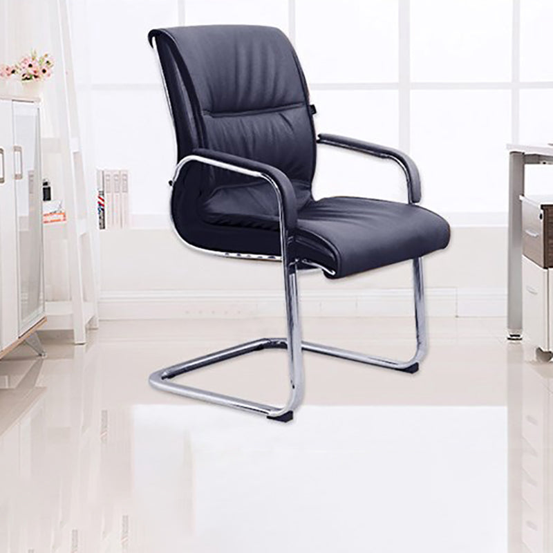 Black Microfiber Mesh Desk Chair Modern No Distressing Office Chair Clearhalo 'furn' 'furn_office_chair' 'Furniture' 'Office Chairs' 'Office Furniture' 'office_chair' 6275367