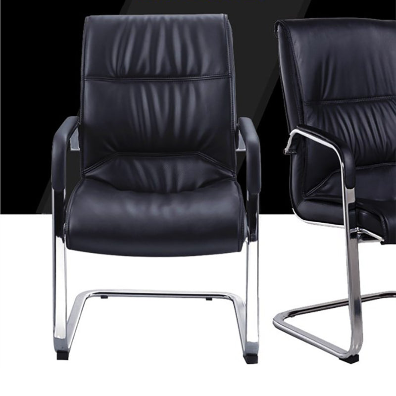 Black Microfiber Mesh Desk Chair Modern No Distressing Office Chair Clearhalo 'furn' 'furn_office_chair' 'Furniture' 'Office Chairs' 'Office Furniture' 'office_chair' 6275369