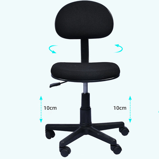 Hedendaagse draaikolk stoel Microvezel Zwart opdracht mid-back stoel