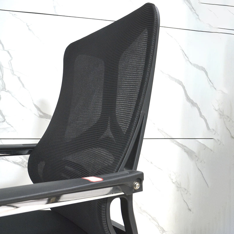 Arms Included Office Chair Contemporary Chrome Frame Desk Chair Clearhalo 'furn' 'furn_office_chair' 'Furniture' 'Office Chairs' 'Office Furniture' 'office_chair' 6275437