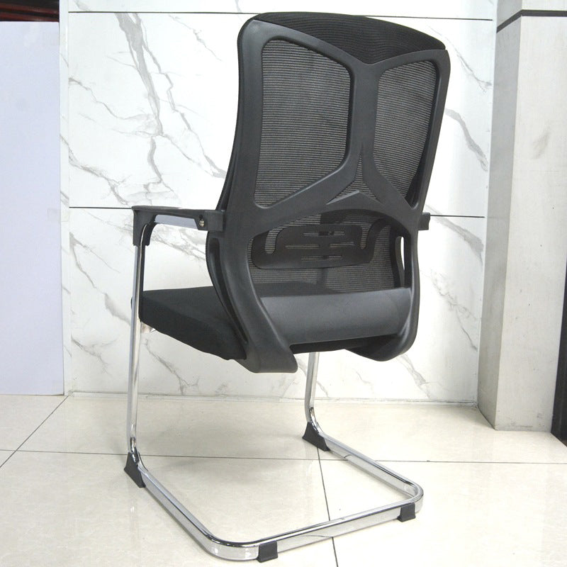 Arms Included Office Chair Contemporary Chrome Frame Desk Chair Clearhalo 'furn' 'furn_office_chair' 'Furniture' 'Office Chairs' 'Office Furniture' 'office_chair' 6275442