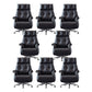 27-inch brede moderne managersstoel Zwart lederen directiestoel