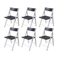 Contemporary No Wheels Office Chair Conference Low Back Guest Chair Black 6 Piece Set Clearhalo 'furn' 'furn_office_chair' 'Furniture' 'Office Chairs' 'Office Furniture' 'office_chair' 6275544