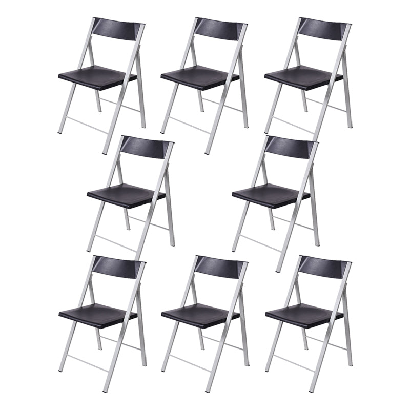 Contemporary No Wheels Office Chair Conference Low Back Guest Chair Black 8 Piece Set Clearhalo 'furn' 'furn_office_chair' 'Furniture' 'Office Chairs' 'Office Furniture' 'office_chair' 6275546
