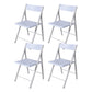 Contemporary No Wheels Office Chair Conference Low Back Guest Chair White 4 Piece Set Clearhalo 'furn' 'furn_office_chair' 'Furniture' 'Office Chairs' 'Office Furniture' 'office_chair' 6275549