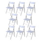 Contemporary No Wheels Office Chair Conference Low Back Guest Chair White 8 Piece Set Clearhalo 'furn' 'furn_office_chair' 'Furniture' 'Office Chairs' 'Office Furniture' 'office_chair' 6275553