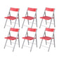 Contemporary No Wheels Office Chair Conference Low Back Guest Chair Red 6 Piece Set Clearhalo 'furn' 'furn_office_chair' 'Furniture' 'Office Chairs' 'Office Furniture' 'office_chair' 6275557