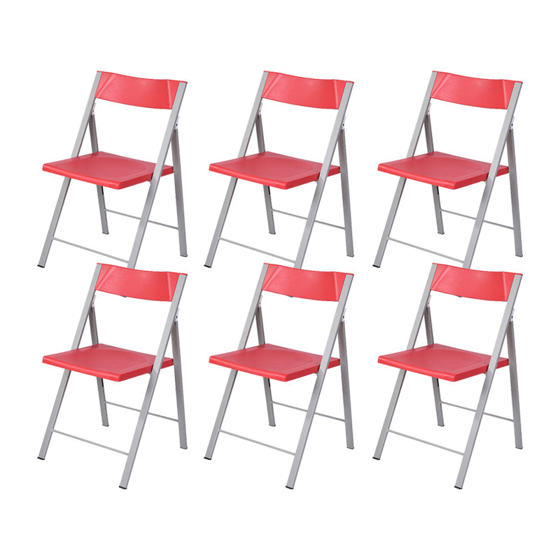 Contemporary No Wheels Office Chair Conference Low Back Guest Chair Red 6 Piece Set Clearhalo 'furn' 'furn_office_chair' 'Furniture' 'Office Chairs' 'Office Furniture' 'office_chair' 6275557