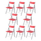 Contemporary No Wheels Office Chair Conference Low Back Guest Chair Red 8 Piece Set Clearhalo 'furn' 'furn_office_chair' 'Furniture' 'Office Chairs' 'Office Furniture' 'office_chair' 6275558