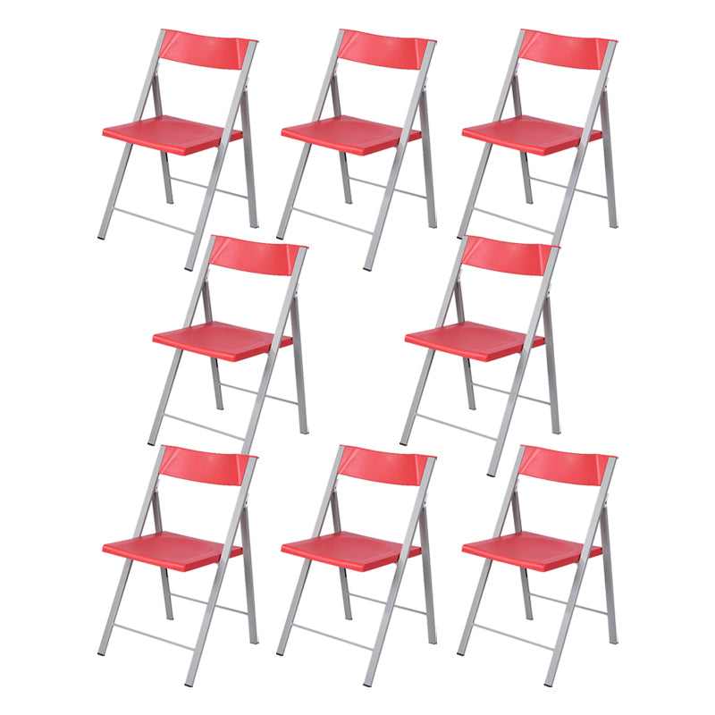 Contemporary No Wheels Office Chair Conference Low Back Guest Chair Red 8 Piece Set Clearhalo 'furn' 'furn_office_chair' 'Furniture' 'Office Chairs' 'Office Furniture' 'office_chair' 6275558