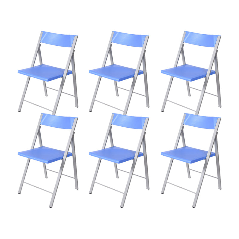 Contemporary No Wheels Office Chair Conference Low Back Guest Chair Light Blue 6 Piece Set Clearhalo 'furn' 'furn_office_chair' 'Furniture' 'Office Chairs' 'Office Furniture' 'office_chair' 6275561
