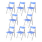 Contemporary No Wheels Office Chair Conference Low Back Guest Chair Light Blue 8 Piece Set Clearhalo 'furn' 'furn_office_chair' 'Furniture' 'Office Chairs' 'Office Furniture' 'office_chair' 6275562
