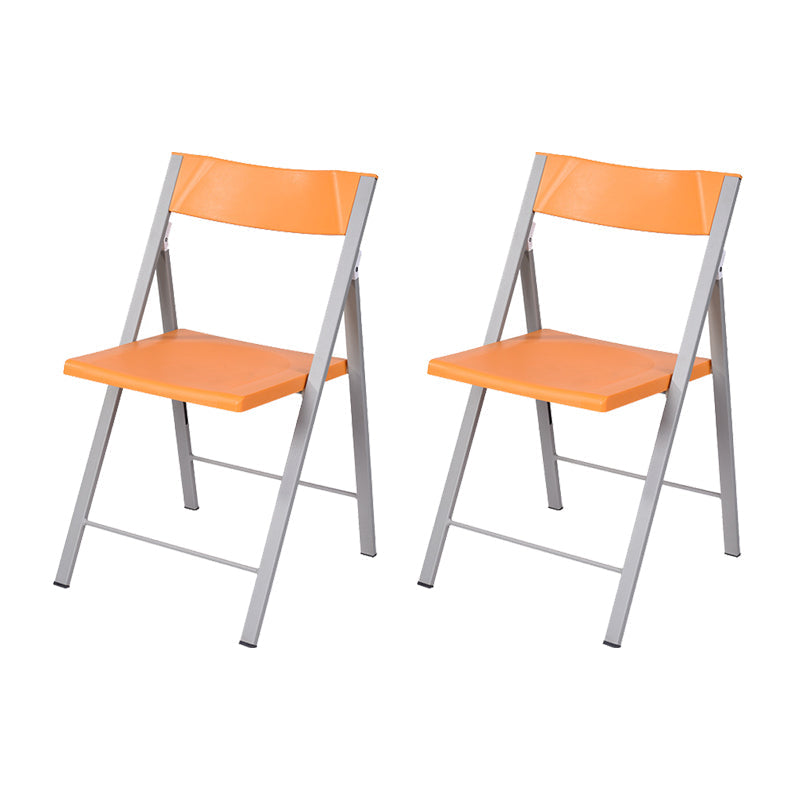 Contemporary No Wheels Office Chair Conference Low Back Guest Chair Orange 2 Piece Set Clearhalo 'furn' 'furn_office_chair' 'Furniture' 'Office Chairs' 'Office Furniture' 'office_chair' 6275569