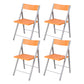 Contemporary No Wheels Office Chair Conference Low Back Guest Chair Orange 4 Piece Set Clearhalo 'furn' 'furn_office_chair' 'Furniture' 'Office Chairs' 'Office Furniture' 'office_chair' 6275570