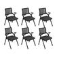 Mid Back Home Office Chair Black Frame Conference Chair Arm Chair Black 6 Piece Set Clearhalo 'furn' 'furn_office_chair' 'Furniture' 'Office Chairs' 'Office Furniture' 'office_chair' 6275579