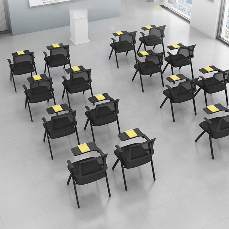 Mid Back Home Office Chair Black Frame Conference Chair Arm Chair Clearhalo 'furn' 'furn_office_chair' 'Furniture' 'Office Chairs' 'Office Furniture' 'office_chair' 6275580