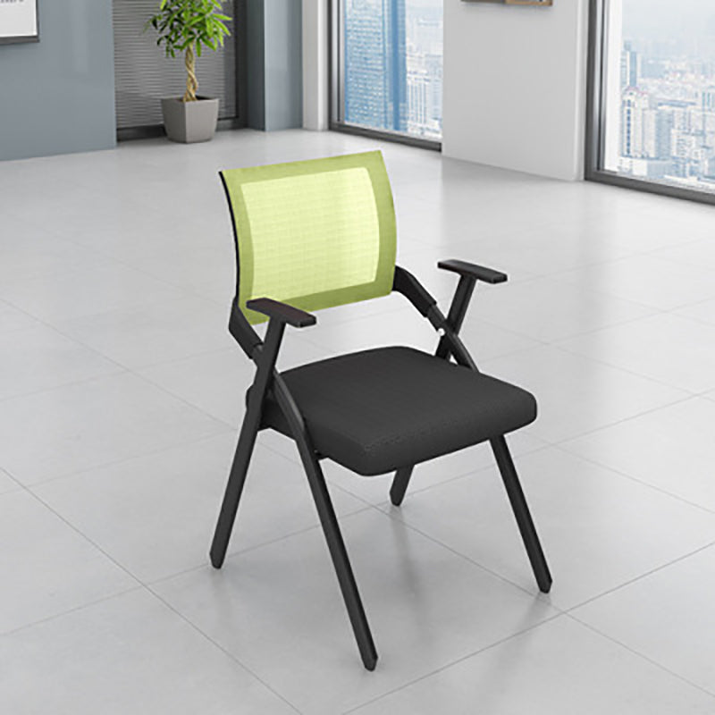 Mid Back Home Office Chair Black Frame Conference Chair Arm Chair Green 1 Piece Clearhalo 'furn' 'furn_office_chair' 'Furniture' 'Office Chairs' 'Office Furniture' 'office_chair' 6275593