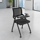 Mid Back Home Office Chair Black Frame Conference Chair Arm Chair Matte Black 1 Piece Clearhalo 'furn' 'furn_office_chair' 'Furniture' 'Office Chairs' 'Office Furniture' 'office_chair' 6275595