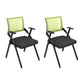 Mid Back Home Office Chair Black Frame Conference Chair Arm Chair Green 2 Piece Set Clearhalo 'furn' 'furn_office_chair' 'Furniture' 'Office Chairs' 'Office Furniture' 'office_chair' 6275604