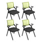 Mid Back Home Office Chair Black Frame Conference Chair Arm Chair Green 4 Piece Set Clearhalo 'furn' 'furn_office_chair' 'Furniture' 'Office Chairs' 'Office Furniture' 'office_chair' 6275605