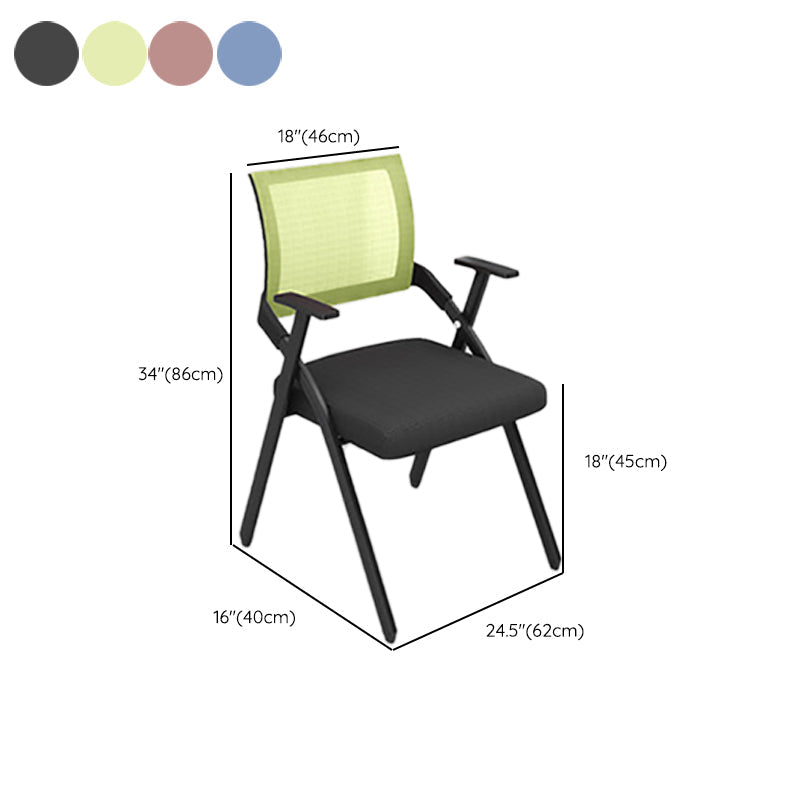 Mid Back Home Office Chair Black Frame Conference Chair Arm Chair Clearhalo 'furn' 'furn_office_chair' 'Furniture' 'Office Chairs' 'Office Furniture' 'office_chair' 6275616