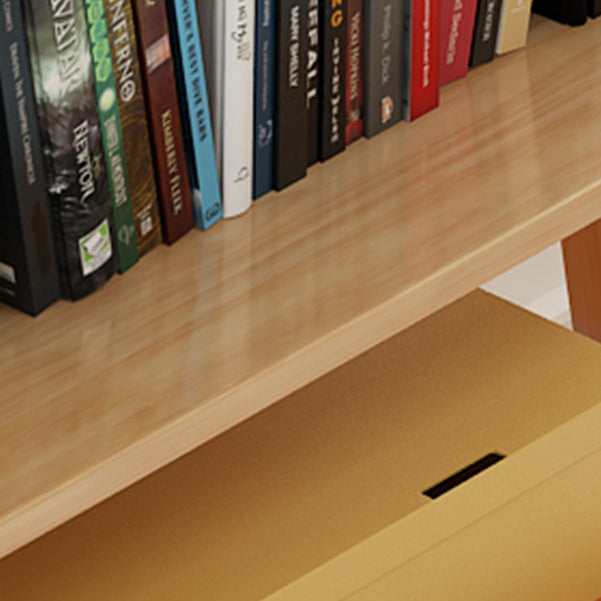 Modern Ladder Shelf Bookcase Rubberwood Bookshelf for Living Room Clearhalo 'Bookcases' 'furn' 'furn_bookcases' 'Furniture' 'Office Furniture' 6275637