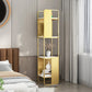 Modern Metal Shelf Bookcase Open Back Bookshelf for Living Room