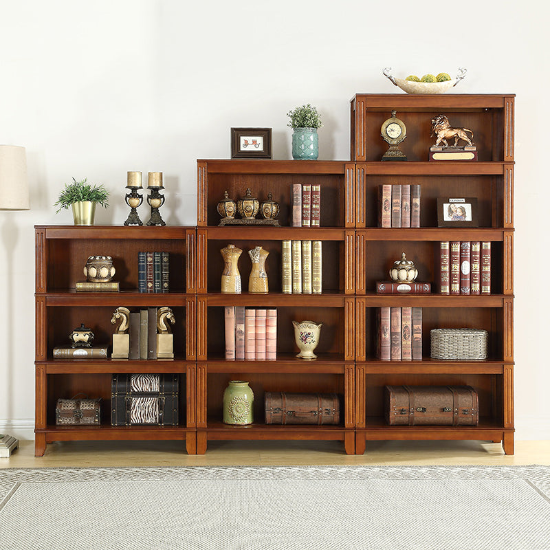 14" Wide Contemporary Shelf Vertical Closed Back Solid Wood Bookcase Clearhalo 'Bookcases' 'furn' 'furn_bookcases' 'Furniture' 'Office Furniture' 6275674