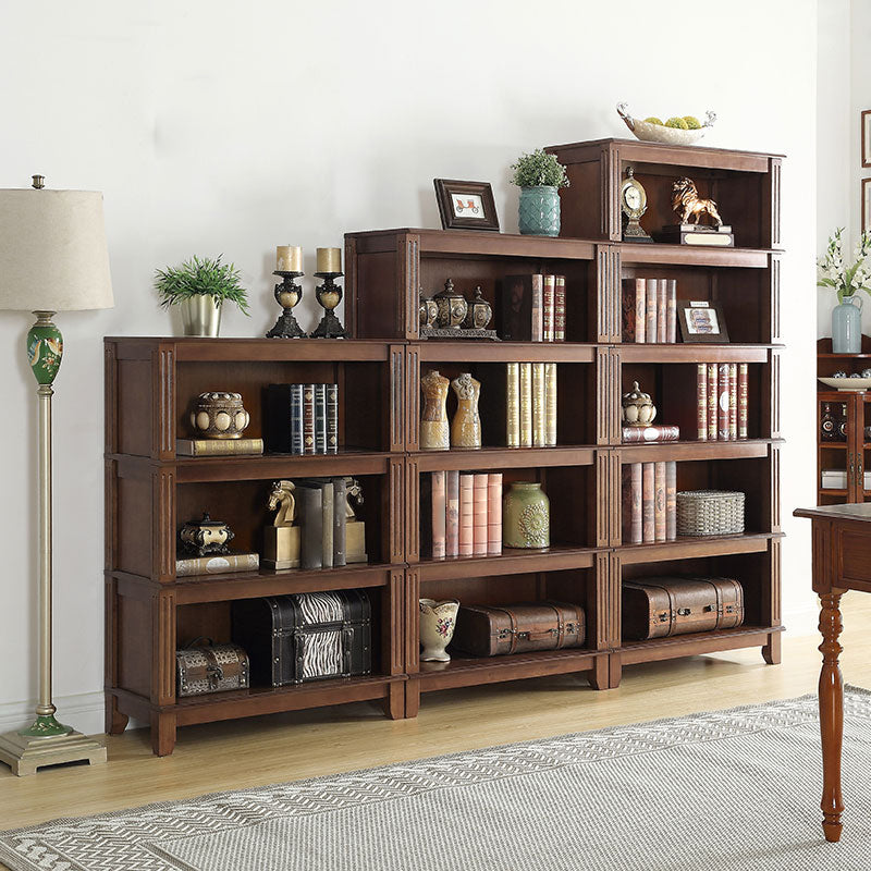 14" Wide Contemporary Shelf Vertical Closed Back Solid Wood Bookcase Clearhalo 'Bookcases' 'furn' 'furn_bookcases' 'Furniture' 'Office Furniture' 6275675