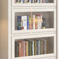Wood Engineered Bookshelf Standard Contemporary Bookcase with Cabinets