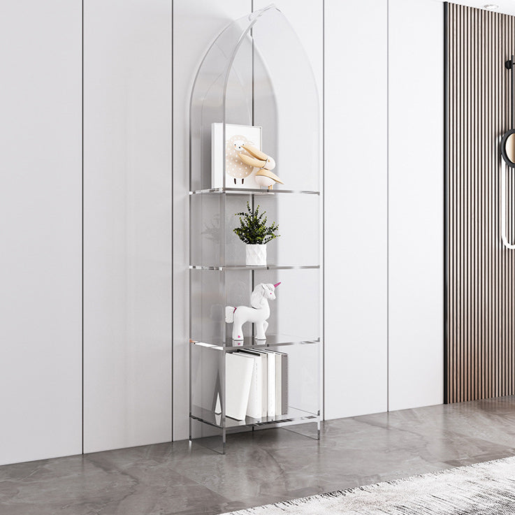 Bibliothèque d'étagère standard de bibliothèque acrylique glam pour la salle d'étude 9.8 "W