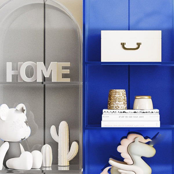 Bibliothèque d'étagère standard de bibliothèque acrylique glam pour la salle d'étude 9.8 "W