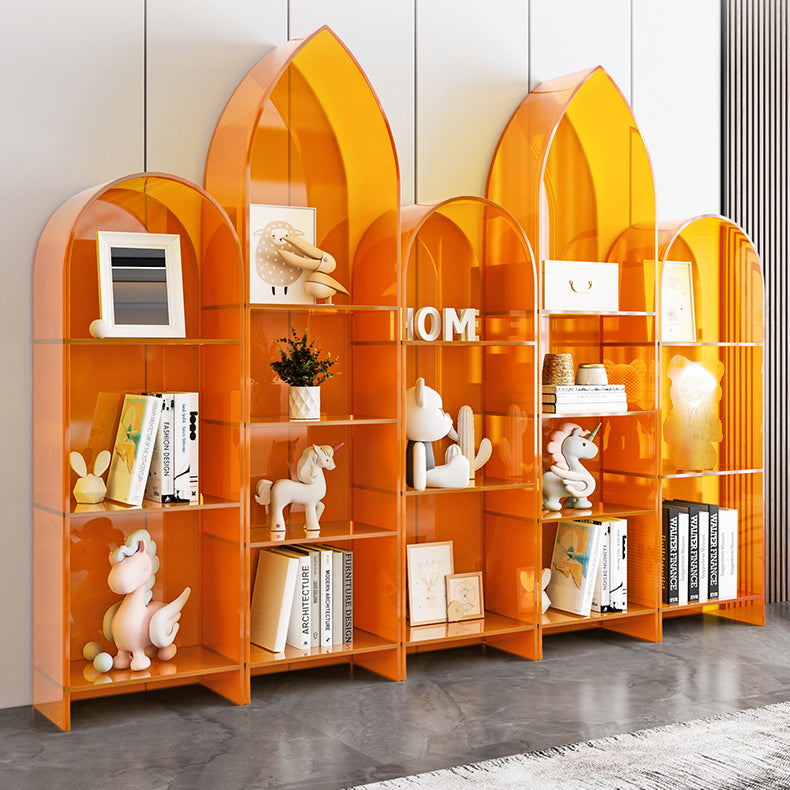 Bibliothèque d'étagère standard de bibliothèque acrylique glam pour la salle d'étude 9.8 "W