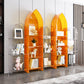 Bibliothèque d'étagère standard de bibliothèque acrylique glam pour la salle d'étude 9.8 "W