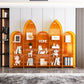 Bibliothèque d'étagère standard de bibliothèque acrylique glam pour la salle d'étude 9.8 "W