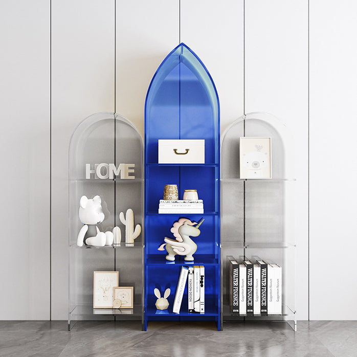 Bibliothèque d'étagère standard de bibliothèque acrylique glam pour la salle d'étude 9.8 "W