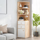 Moderno shelf -shelf -shelf -shelfcase libreria in legno ingegnerizzato con armadi