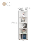 Moderno shelf -shelf -shelf -shelfcase libreria in legno ingegnerizzato con armadi