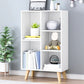 Closed Back Engineered Wood Shelf Bookcase Contemporary Bookshelf for Study Room 19.7"L x 9.4"W x 36.2"H White Cabinet Not Included Clearhalo 'Bookcases' 'furn' 'furn_bookcases' 'Furniture' 'Office Furniture' 6275895