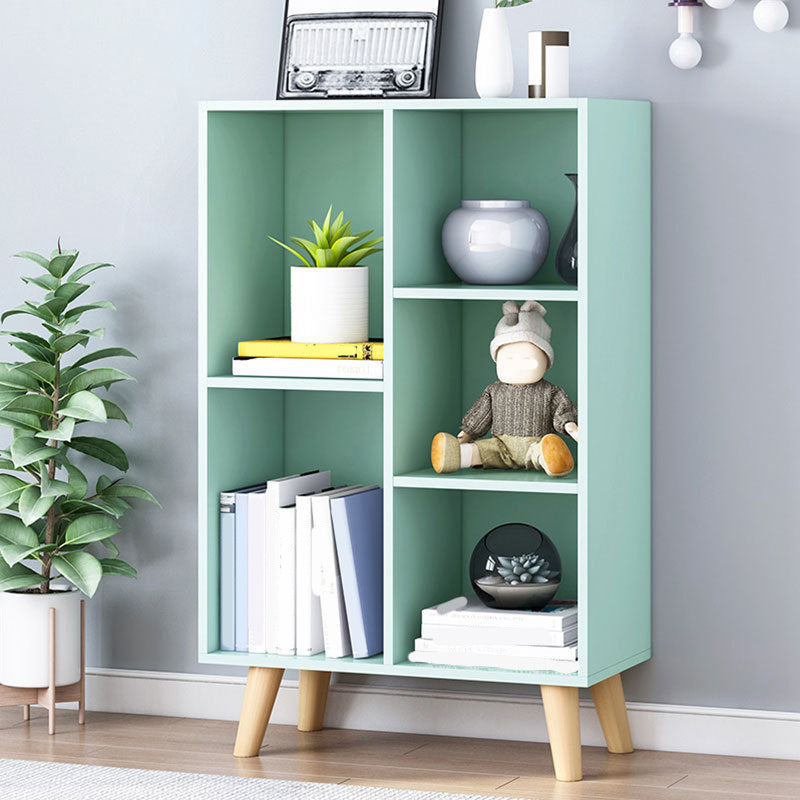 Closed Back Engineered Wood Shelf Bookcase Contemporary Bookshelf for Study Room 19.7"L x 9.4"W x 36.2"H Green Cabinet Not Included Clearhalo 'Bookcases' 'furn' 'furn_bookcases' 'Furniture' 'Office Furniture' 6275897