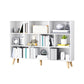 Closed Back Engineered Wood Shelf Bookcase Contemporary Bookshelf for Study Room Clearhalo 'Bookcases' 'furn' 'furn_bookcases' 'Furniture' 'Office Furniture' 6275903