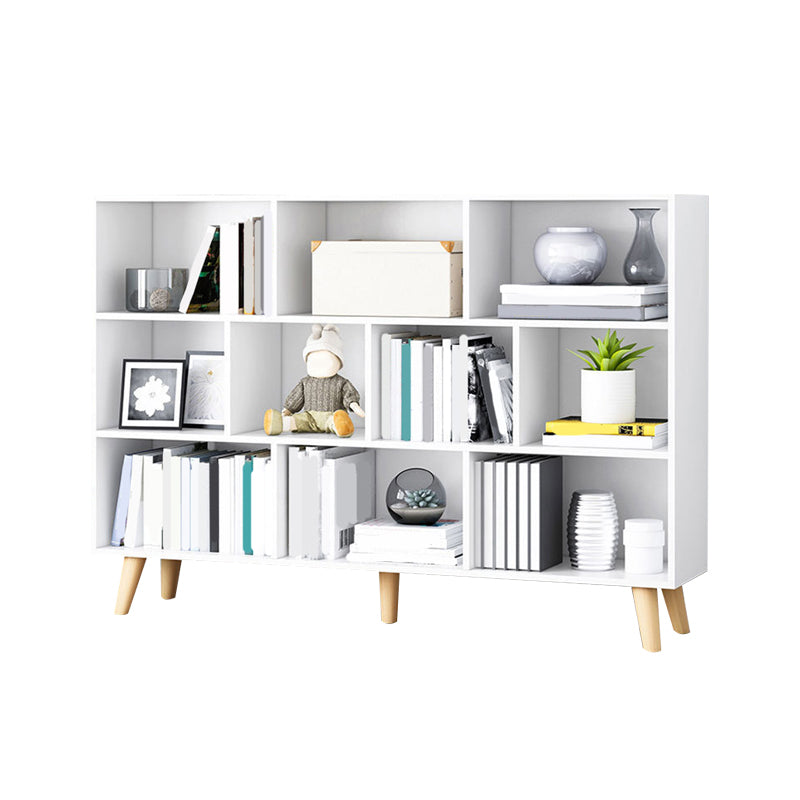 Closed Back Engineered Wood Shelf Bookcase Contemporary Bookshelf for Study Room Clearhalo 'Bookcases' 'furn' 'furn_bookcases' 'Furniture' 'Office Furniture' 6275903